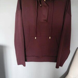 Dark red hoodie